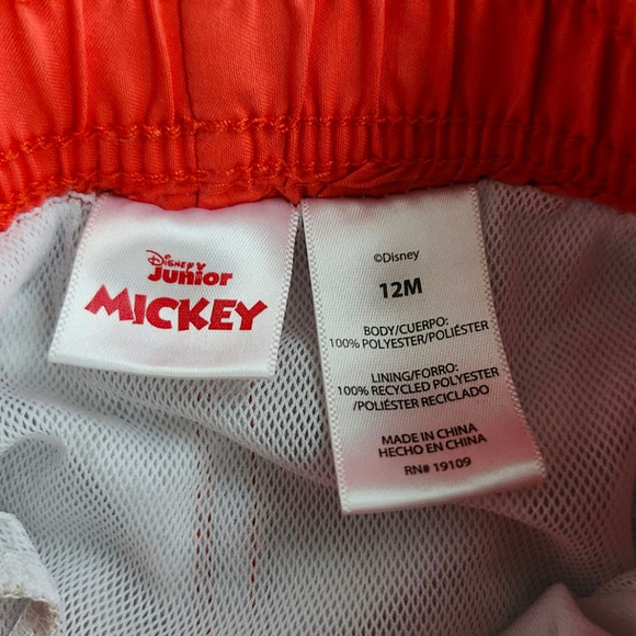 Boys Disney Junior Mickey Swim Trunks Size 12M Blue - Picture 3 of 3